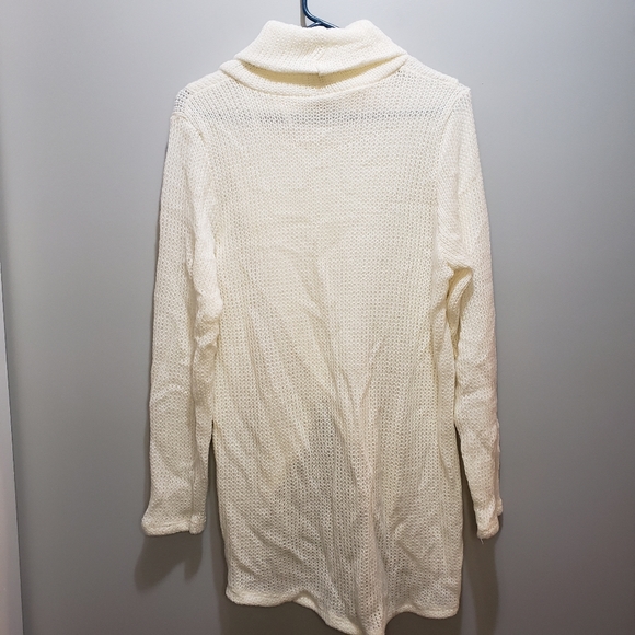 Wonderland By Orange Cowl Neck Overlap Sweater Oversized Small - Picture 7 of 10